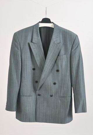 VINTAGE 80S BLAZER JACKET IN GREY