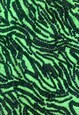 TOKOFOXX SEQUIN FESTIVAL CHAPS NEON GREEN TIGER PRINT