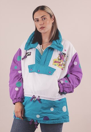 VINTAGE 90'S DISNEY MICKEY MOUSE PUFFER JACKET /A1029
