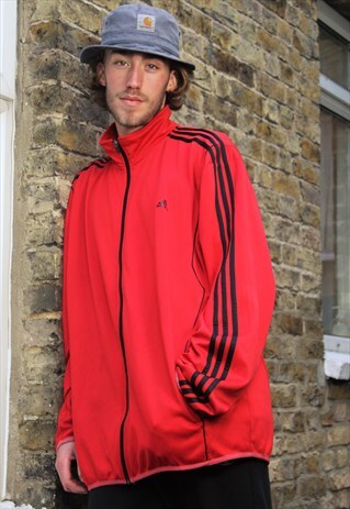 OVERSIZED RETRO / 90'S / ADIDAS / RED JACKET