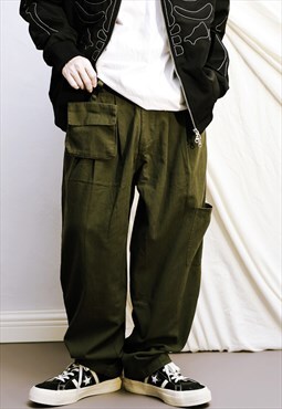 Army Green Cargo pants Jeans trousers 