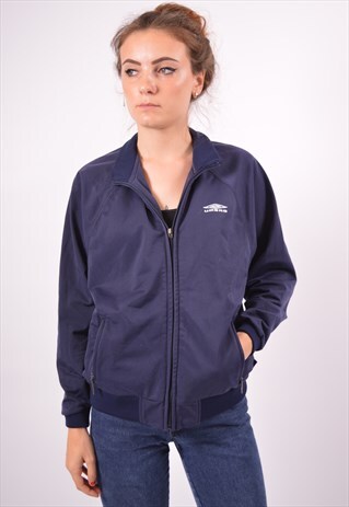 VINTAGE UMBRO TRACKSUIT TOP JACKET NAVY BLUE