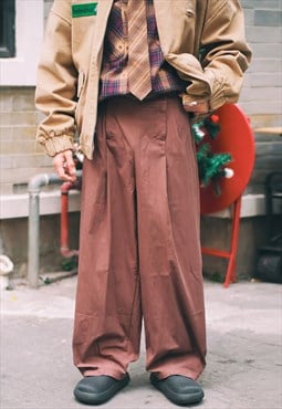 Brown Cargo relaxed Fit  pants trousers 