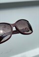 GUCCI VINTAGE SUNGLASSES 90S OVAL ROUND BROWN OVERSIZED
