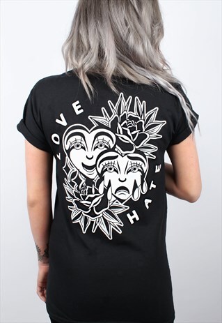 LOVE & HATE BLACK T-SHIRT