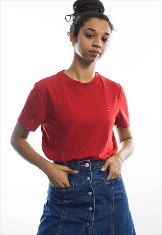 VINTAGE TOMMY HILFIGER LOGO T-SHIRT 90S S 5.2