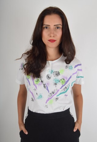 VINTAGE FILA T-SHIRT MADE IN ITALY 90'S (939)