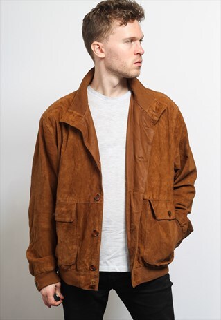 VINTAGE SUEDE BOMBER JACKET