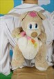 90's vintage bear backpack pink flower kitch kawaii bag
