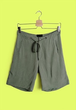 Vintage GESTUZ  Low-rise Festival Shorts Olive Green