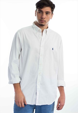 VINTAGE POLO RALPH LAUREN SHIRT LOGO 90S X 9.5