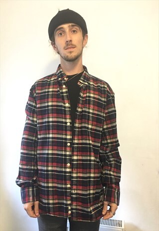 VINTAGE CHECK FLANNEL SHIRT