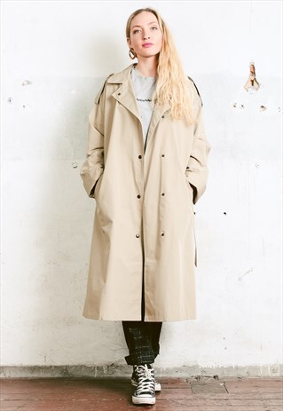 VINTAGE 80S TRENCH COAT