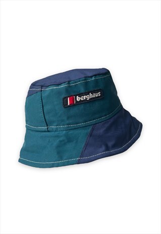 Vintage reworked Berghaus bucket hat blue festival hat