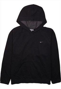 Vintage 90's Nike Hoodie Swoosh Pullover Black Large