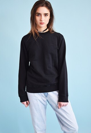 90'S RETRO GRUNGE BLACK DADS TRUSSARDI SWEATSHIRT