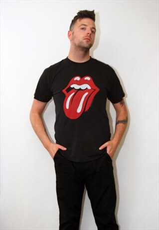 ROLLING STONES T-SHIRT (M) VINTAGE 1999 90S TOUR CONCERT TOP