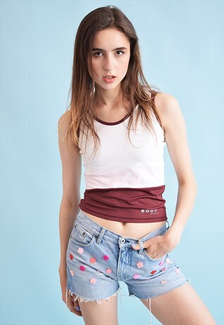 90'S RETRO ATHLEISURE SPORTS TEEN TANK TOP