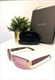 Gucci GG 1799/S Retro Pink Rimless sunglasses. 