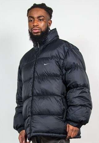 NIKE BLACK PUFFER JACKET PUFFA COAT
