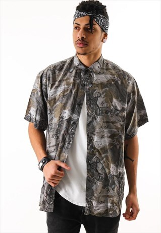 VINTAGE PATTERN SHIRT PSAW214D