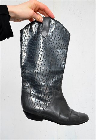 GREY OPAQUE VINTAGE BOOTS