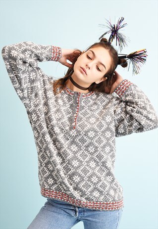 80'S RETRO NORDIC CHRISTMAS JUMPER
