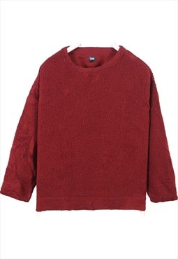 Vintage 90's Lee Jumper Sherpa Crewneck Burgundy