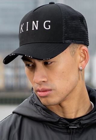 STEPNEY MESH TRUCKER CAP - BLACK
