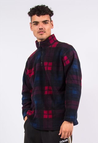 VINTAGE 1/4 ZIP FLEECE JACKET