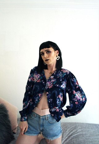 VINTAGE FLORAL BLOUSE
