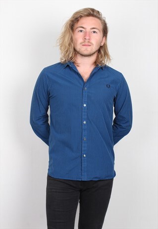 VINTAGE FRED PERRY CHECKED SHIRT MV113