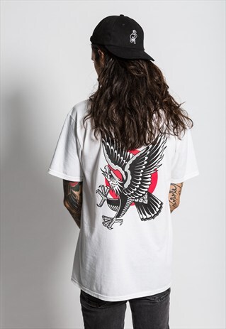 EASY EAGLE ORGANIC T-SHIRT - WHITE