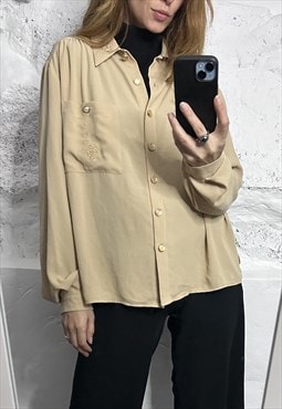 Elegant Minimalist Classy Retro Blouse / Shirt 