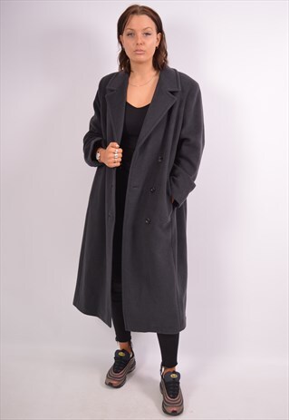 VINTAGE VALENTINO PEACOAT GREY