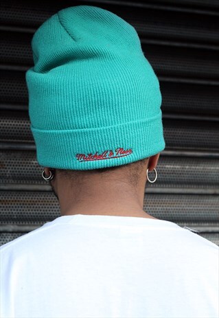 MITCHELL & NESS VANCOUVER GRIZZLIES TURQUOISE BEANIE HAT
