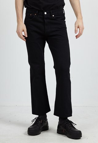 VINTAGE BLACK LEVI'S 501 FIT DENIM JEANS