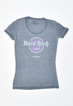 Vintage 90's Hard Rock Cafe Dublin T-Shirt Top Grey
