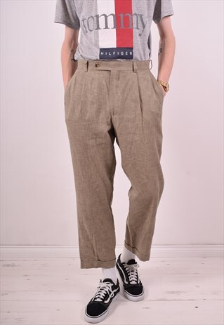 NAUTICA MENS VINTAGE JEANS W30 L28 KHAKI 90S
