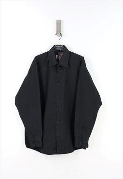 Armani Collezioni Long Sleeve Shirt in Black - XXL
