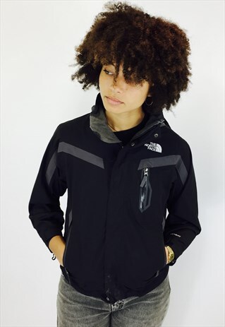 BLACK NORTH FACE HYVENT WATERPROOF COAT