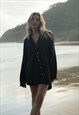 THE SEPT LINEN SHIRT BLACK 