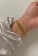 GOLD WOVEN CHAIN MESH BRACELET