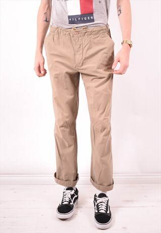 KAPPA MENS VINTAGE TROUSERS W34 L29 BROWN 90S