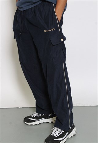 VINTAGE CHAMPION TRACK PANTS BLUE