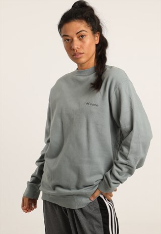 VINTAGE COLUMBIA EMBROIDERED SPELLOUT SWEATSHIRT