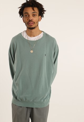 VINTAGE RALPH LAUREN EMBROIDERED LOGO SWEATSHIRT