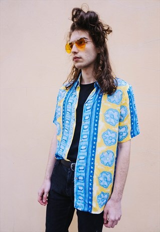 VINTAGE COLORFUL TIKI SHIRT
