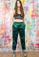GREEN VELVET PANTS & DUSTER CO-ORDINATES