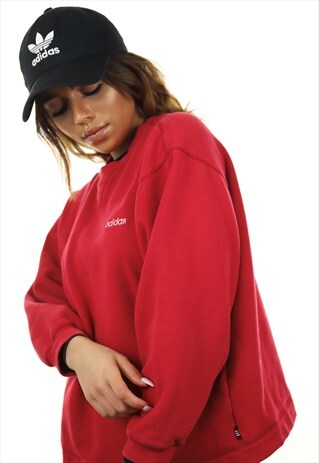 VINTAGE ADIDAS SWEATSHIRT RED